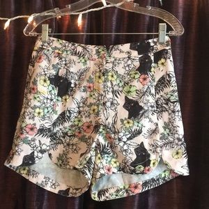 Re:named cat print shorts